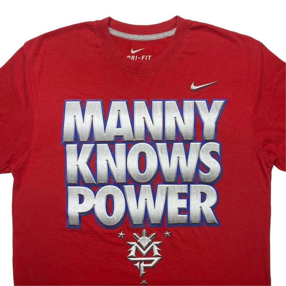 Manny Pacquiao x Manny knows power Nike boxing shirt